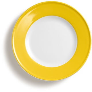 Dibbern Solid Color Teller aus Porzellan, Farbe: Sonnengelb, Durchmesser: 26 cm, 2002600012