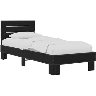 vidaXL Bettgestell 80 x 200 cm Schwarz