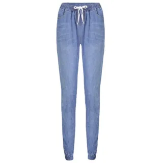 AFAZ New Trading UG Loose-fit-Jeans Lange Damenjeans mit Schnürbündchen für Frühling und Sommer M