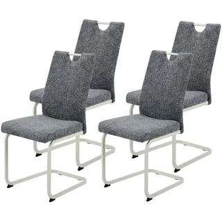 Hela Freischwinger TIVOLI Polyester grau 4er Set