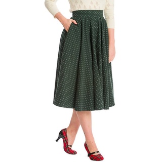 Banned A-Linien-Rock Cosy Spot Grün Retro Vintage Swing Skirt grün