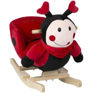 BabyGo Schaukeltier Schaukelpferd Schaukeltier BabyGo mit Sound rot
