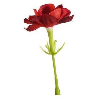 Kunstkaktus Kunst-Blumenpick Kaktusblüte, Depot, aus Kunststoff, Polyester, L 10 Zentimeter rot