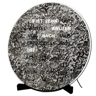 Tischuhr AMS, schwarz, Tischuhren, Quarzuhr, Wohnzimmer, Esszimmer