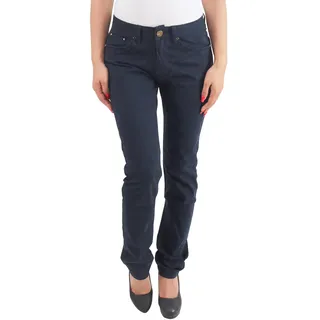 Sotala Damen Jeans Röhrenjeans Skinny Slim Fit Hose Hüftjeans Stretchjeans in Schwarz und Blau - 44