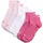 Socken Quarter Plain 3P 3 Paar Rosa 39-42