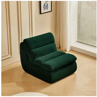 MODFU Sitzsack Einzelsofa (Wohnzimmer Sofa, Sessel, Einzelsessel, Loungesessel, 1 St., für maximalen Komfort - Hochwertiger Stoff), Interne rahmenlose Struktur, mit hoher Dichte grün