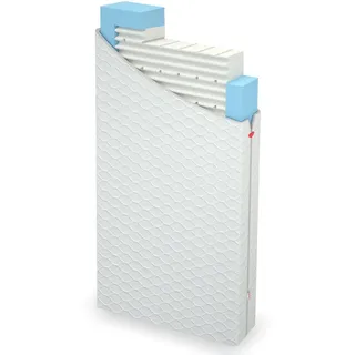 Paradies Babymatratze 70 x 140 cm Kindermatratze "Mariella-Hygienica" Schaummatratze DIN Norm gerecht & sicher - Weiß