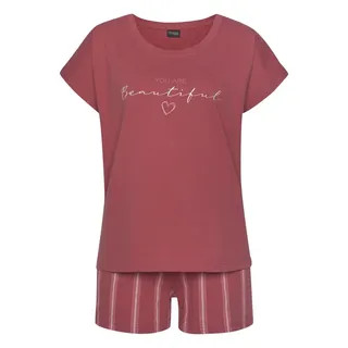 vivance dreams by lascana Shorty Pyjama-Shorts Rot 36/38