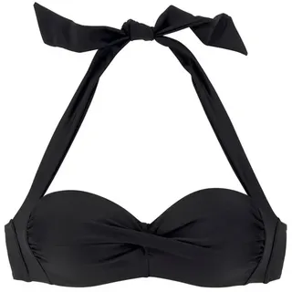 LASCANA Bikini-Top Damen Schwarz 48 Cup F