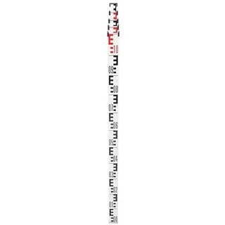 GEOLENI Nivellier Messlatte, Aluminium Nivellierlatte, Teleskop Nivellierlatte, 5m Länge in 5 Segmenten, cm/mm Einteilungcm/mm Einteilung