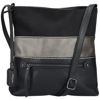 Rieker Umhängetasche guana/guana/guana, Damen Schultertasche in schicker Farbkombination grau|schwarz
