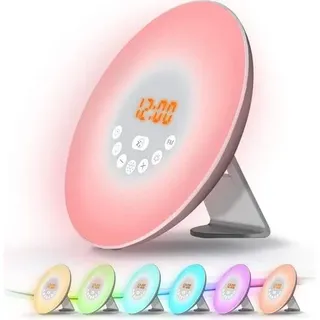 Radiowecker Mit Led-licht Und Touch-funktion, Nachttischlampe, Wecker Mit Touch-funktion