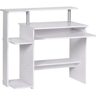 FineBuy Schreibtisch Modern mit Tastaturauszug