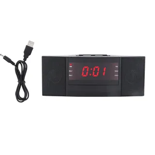 Digitales Am/fm-led-radiowecker Mit Summer, Schlummerfunktion Und Sleep-timer Sowie Usb-ladefunktion.
