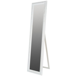 elbmöbel Standspiegel Standspiegel 180x45x7cm, Spiegel: Standspiegel 180x45x7 cm Vintage Look weiß weiß