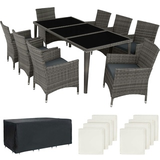 Tectake Monaco Set 9-tlg. grau