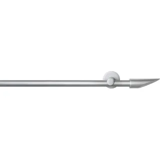 GARESA Gardinenstange SEFRA 1-läufig Ø 16 mm 280 cm Silber