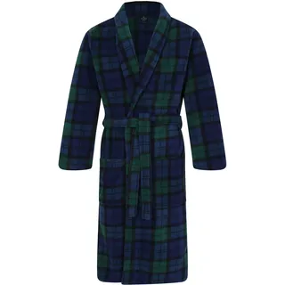 John Christian Thermo Fleece Morgenmantel mit Tartan-Muster - Herren - L