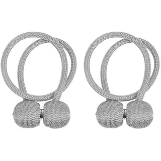 Intirilife Raffhalter Set Gardinenklammer in Grau - Gr.: onesize