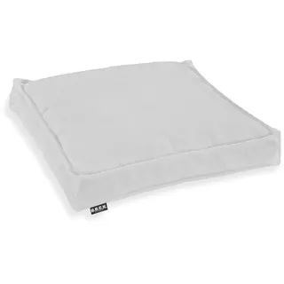 H.O.C.K. Sitzkissen Outdoor Stuhlkissen Classic Uni – UV-beständig, wasserabweisend, Fleckschutz – Garten Terrasse Balkon (50x50x5cm, Weiß)