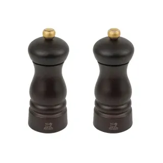 Peugeot Pfeffer- und Salzmühle CLERMONT Duo, 13 cm 2/27933 , 1 Set, Farbe: schokolade