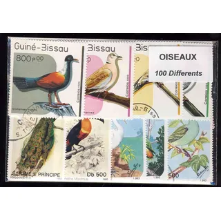 Motive 100 verschiedene Vögel Marken (Briefmarken für Sammler) Vögel