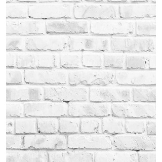MyMaxxi Dekorationsfolie Küchenrückwand helle Ziegelsteine weiß selbstklebend 340 cm x 60 cm