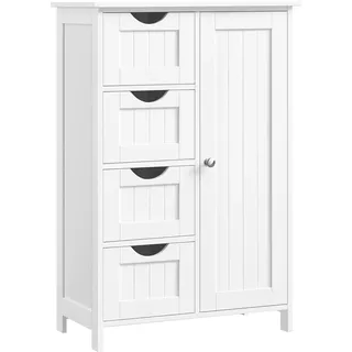 VASAGLE Badezimmerschrank 30 x 55 x 82 cm Weiß