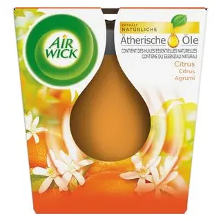 Airwick Duftkerze Essential Oils Anti Tabac-Orange, im Glas, 105g, Brenndauer ca. 20 h