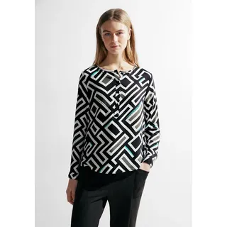Cecil Langarmbluse, mit Allover-Print Cecil black | L