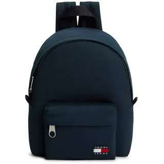 Tommy Jeans Cityrucksack TJW ESS DAILY DOME BACKPACK, Damen Freizeitrucksack mit typischem Logo-Aufnäher blau