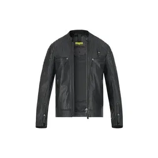 Blauer. USA Herren Jacke schwarz Schafleder unifarben, schwarz, Frühjahr/Sommer 2026