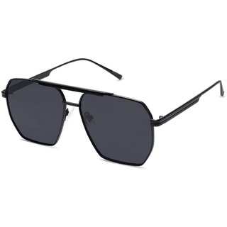 ZWY Sonnenbrille Übergroße quadratische polarisierte Retro-Sonnenbrille Damen Herren