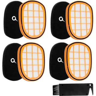 Staubsauger Filter Set 4PCS + Vogel Bürste – Für Philips SpeedPro Max / 8000 Series Ersatzteile, Staubsauger Filters Zubehör, Wiederverwendbar, Filter Philips Staubsaugers, DIY Reinigung