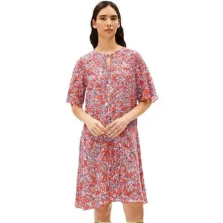 Armedangels - Maaerha Mosaic Lino Kleid Damen coral blush - rot