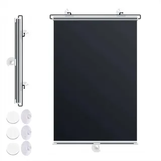 Verdunkelungsrollo Mit Saugnäpfen Schwarz Jalousie Individuell Anpassen | Verdunklungsrollo Ohne Bohren Rollo Mit Saugnapf Fenster Sonnenschutzrollos Thermorollo Für Sichtschutz Und Sonnenschutz