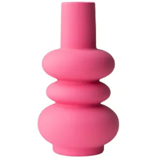 Surwin Keramik Vase Deko, Gross Vase 18cm Hoch -Vintage Nordic Deko Rosa Vasen Tischdekoration Blumenvase für Wohnzimmer Büro Dekoration Heimdekoration, Hochzeits (12x25x6.5cm,Abstrakt)