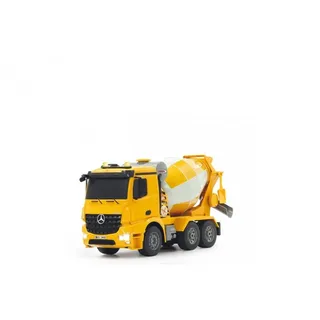 JAMARA 404930 - Betonmischer Mercedes Arocs 1:20 2,4GHz – rechts/Links drehende Mischtrommel mit Entladefunktion, realistischer Motorsound,Hupe,Rückfahrwarnsound,4 Radantrieb,gelbe LED Signallichter