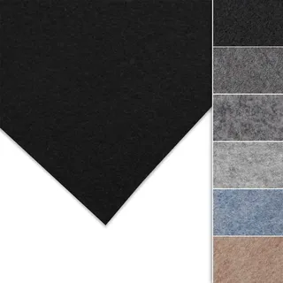 Floordirekt Nadelfilz Superflex | Innenraumverkleidung | Ideal für Restauration & Instandhaltung | hochwertig & flexibel | Nadelfilz | Individuell zuschneidbar (Schwarz, 200 x 1500 cm)