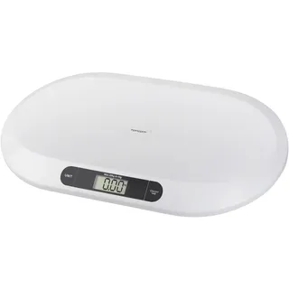 Topcom WG-2490 Babywaage, 20 kg Fassungsvermögen, auch für Kleintiere geeignet, 1 Stück (1er Pack), Weiß