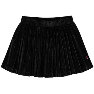 vidaXL Kinder-Faltenrock mit Lurex Schwarz 104