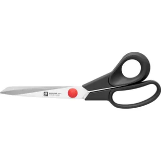 Zwilling Twin L Schneiderschere, Stoffschere aus rostfreiem Edelstahl mit Glasfaser verstärktem Kunststoff-Griff, 22 cm, Schwarz-Silber