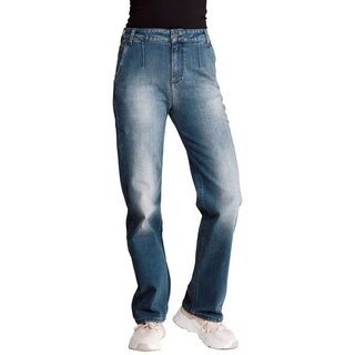 Zhrill Mom-Jeans Jeans Schlaghose LOU Blue angenehmer Tragekomfort blau 25