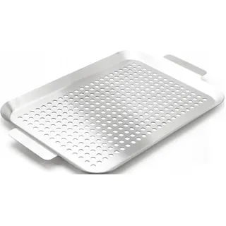 Primaster Grillschale 43 x 26 cm Edelstahl silber