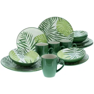 CreaTable Tropicana Kombiservice 16-tlg. grün