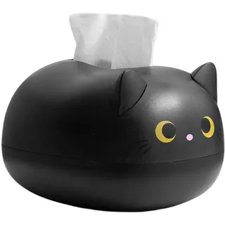 Uozonit Katze Taschentuchbox Kosmetiktücherbox, Aufbewahrungsbox Für Servietten, Taschentuchspender Tücherbox, Taschentuchbox, Serviettenbox Für Home Office Auto Dekoration 22×16×13cm
