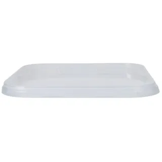FixedByU Eimer mit Deckel 5L transparent quadratisch Lebensmitteleimer Kunststoff Eimer luftdicht und stabil leer mit Griff und Deckel Lebensmittel- Chemiegeeignet