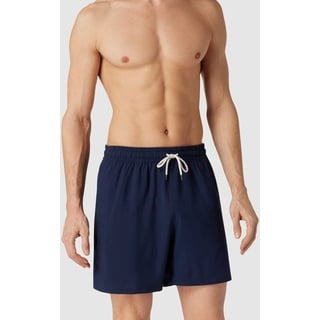 Badehose mit kontrastiven Details, Marine, L