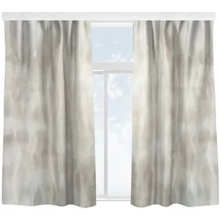 Bilderdepot24 Vorhang Gardine Modern Leuchtende Wellen Türvorhang Raumteiler, Multifunktionsband (2 St), blickdicht, Samt, Schiebegardinen Flur Schlafzimmer Wohnzimmer Schiebevorhang beige 130 cm x 175 cm